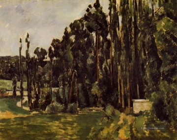 Pappeln Paul Cezanne Wald Ölgemälde
